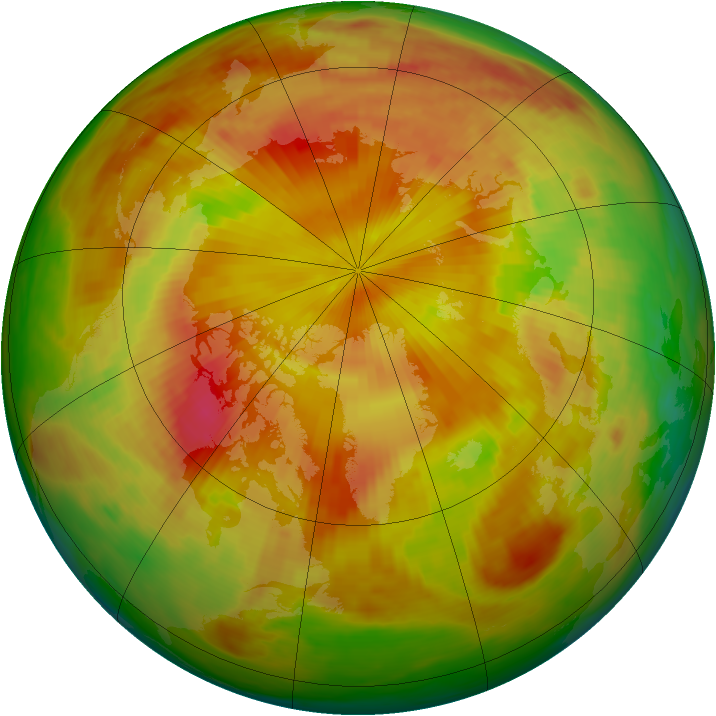 Arctic ozone map for 11 May 1982